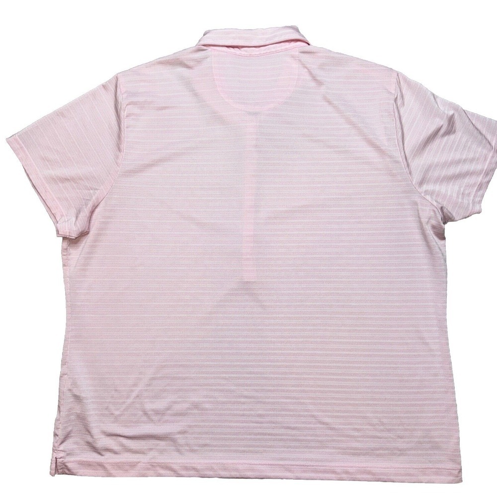 EP Pro Tour Tech Polo Shirt Womens XXL Pink Excellent Striped Short Sleeve Golf - Picture 6 of 6
